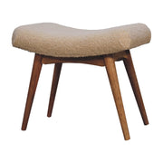 Upholstered Bench with Wooden Legs